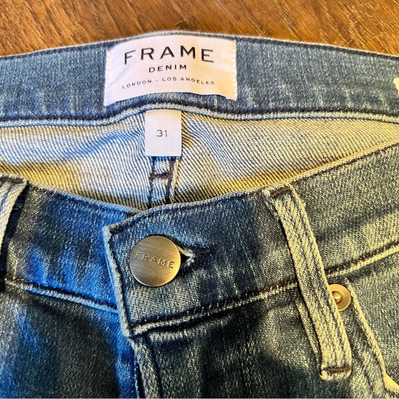 FRAME L'Homme Slim Fit Blue Denim Jeans | Size 31 - Picture 3 of 9